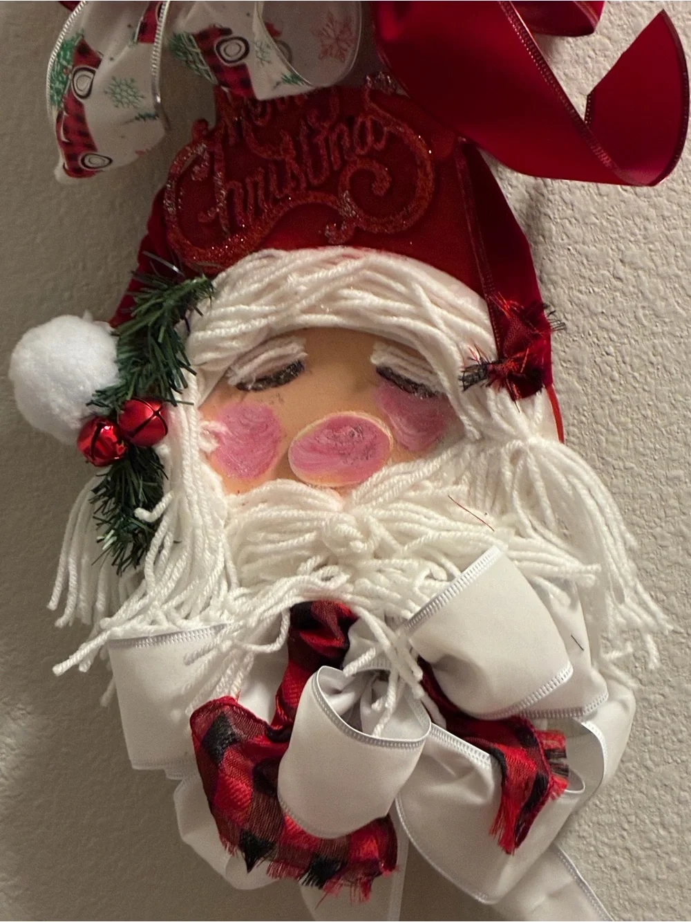 Christmas Santa  Tree, Wall, Door Hanging
